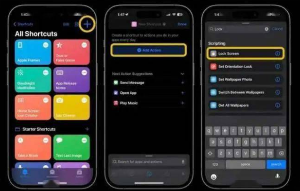 右玉苹果14锁屏维修店分享iPhone14升级iOS16.4后如何创建锁屏快捷方式 
