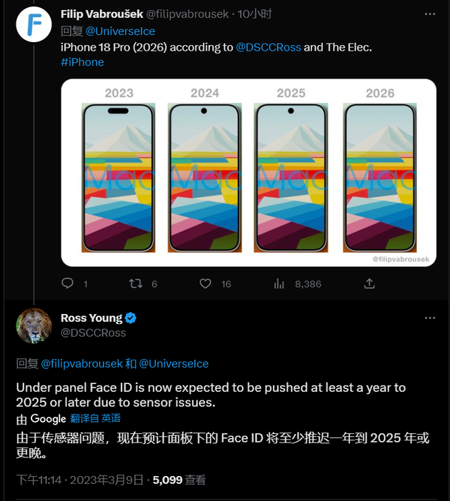 右玉苹果手机维修分享:屏下Face ID有什么优势？iPhone何时会有屏下Face ID？ 