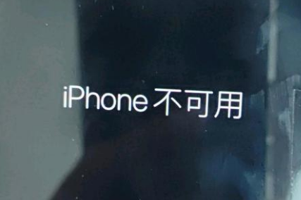 右玉苹果服务网点分享锁屏界面显示“iPhone 不可用”如何解决 